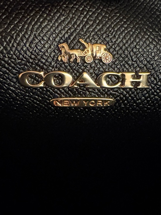 NWOT COACH Mollie Signature Bucket Bag in Black/Brown - Picture 4 of 6